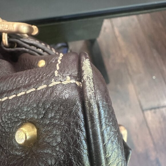 CHLOE Paddington Rare Early Model Chocolate Brown Leather Satchel Handbag - Picture 14 of 15